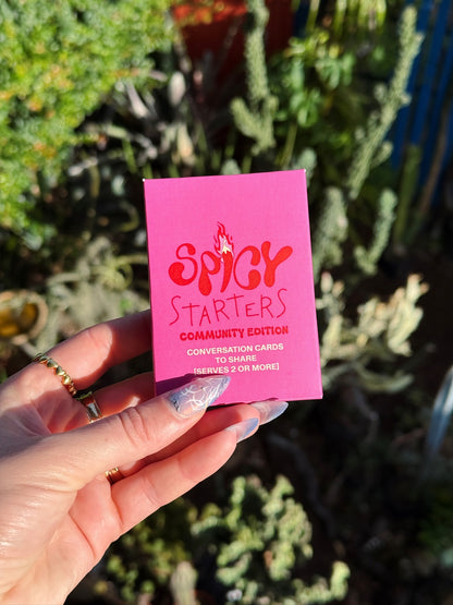 Spicy Starters© in Pink — Limited Community Edition | Conversation Card Game
